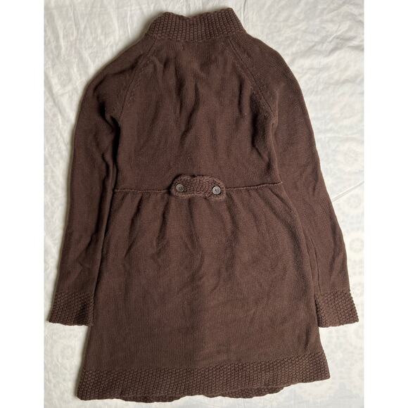 Vintage Mossimo Supply Co Brown Size XL 100% Cotton Women's Knit Long Cardigan - Picture 2 of 6
